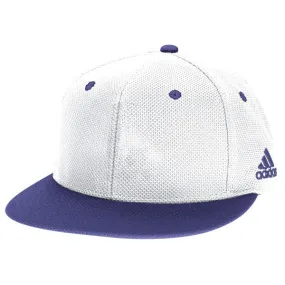 adidas Men's Purple Mesh Flat Visor Flex