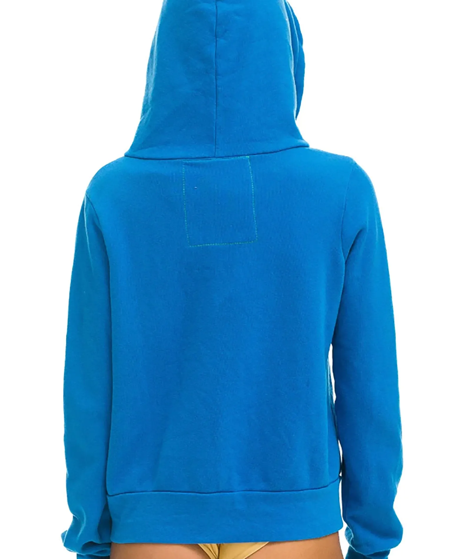 Aviator Nation Women 5 Stripe Zip Hoodie Ocean/Blue