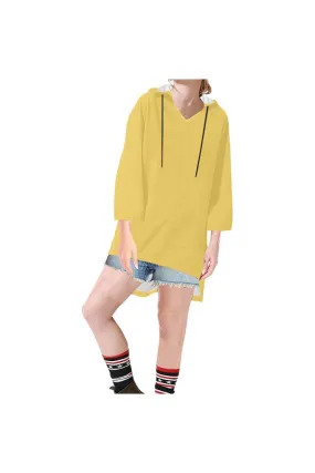 Aspen Gold Step Hem Tunic Hoodie for Women (Model H25)