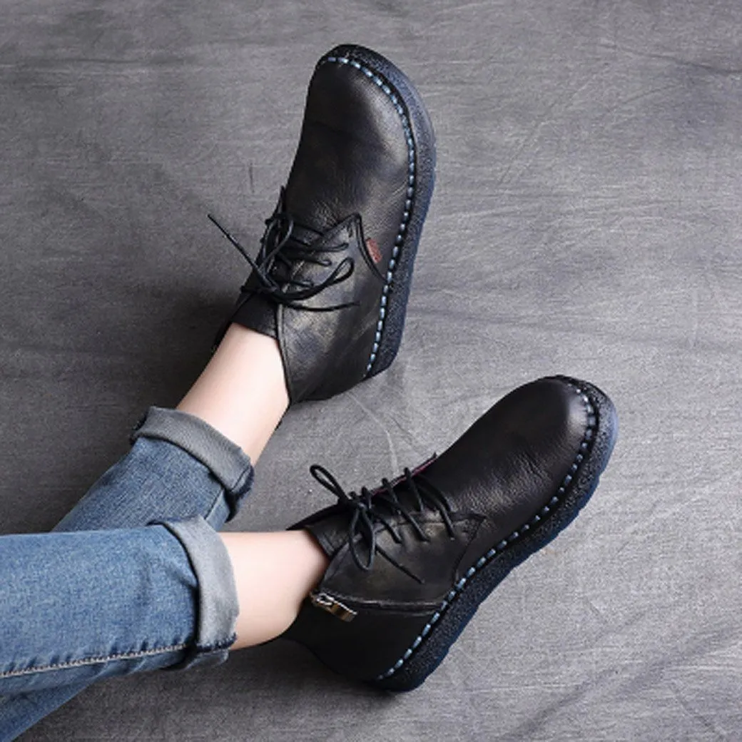 BABAKUD Autumn Winter Retro Handmade Boots Women 35-42