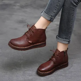 BABAKUD Autumn Winter Retro Handmade Boots Women 35-42