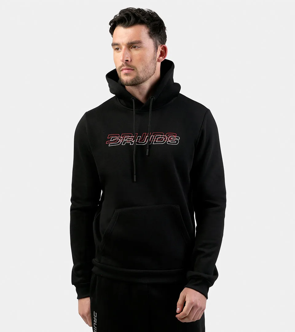 THE DOUBLE LOGO HOODIE - BLACK