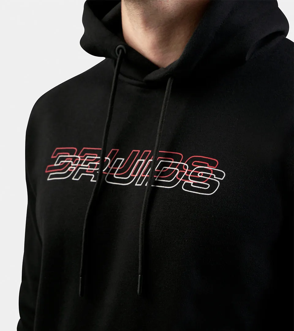 THE DOUBLE LOGO HOODIE - BLACK