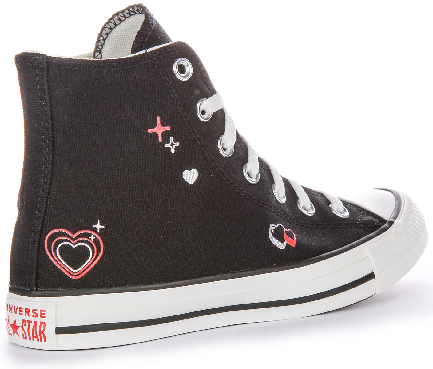 Converse All Stars 2K Heart A09116C In Black For Women