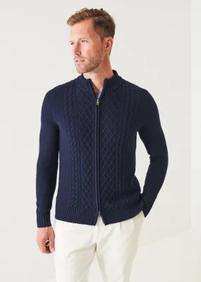 CABLE FULL ZIP CARDIGAN