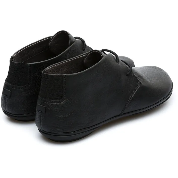 Stylish Black Leather Ankle Boots for Women - Camper Right Collection