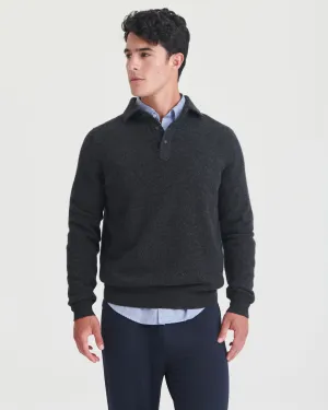 Cashmere Long Sleeve Polo