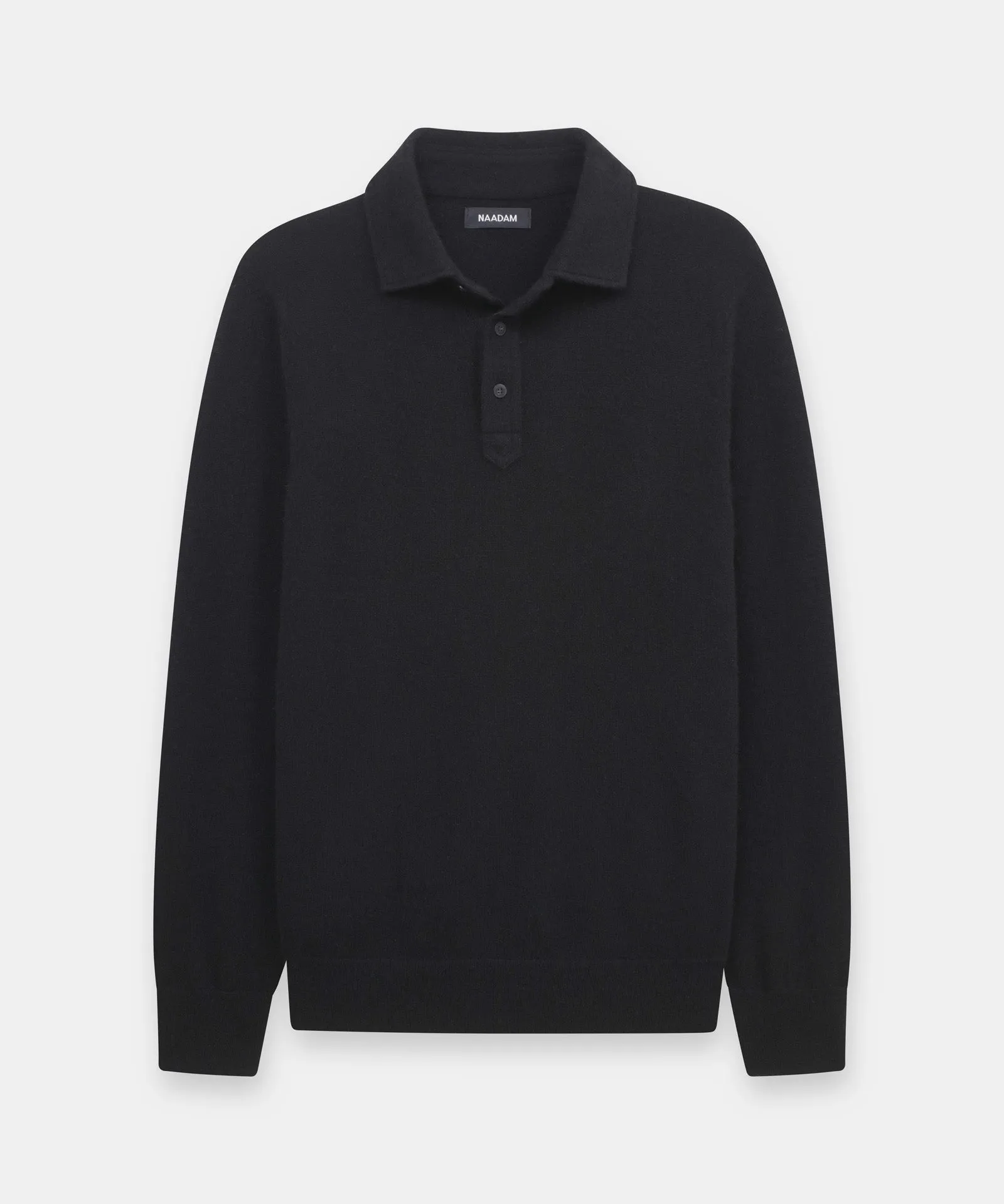 Cashmere Long Sleeve Polo