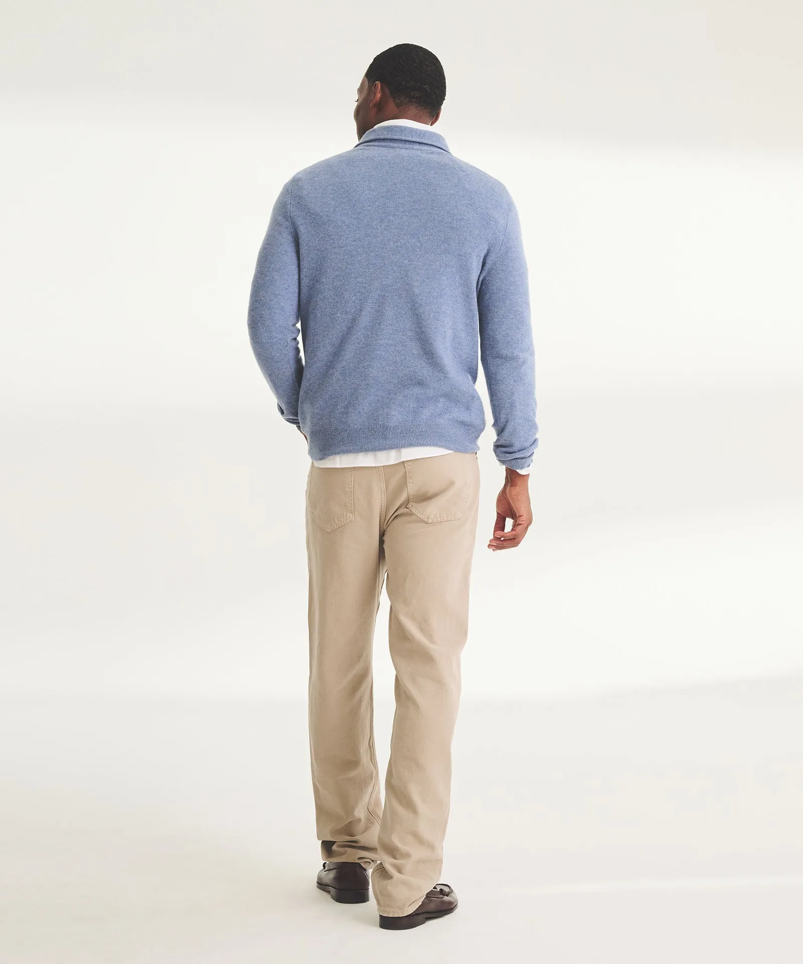 Cashmere Long Sleeve Polo