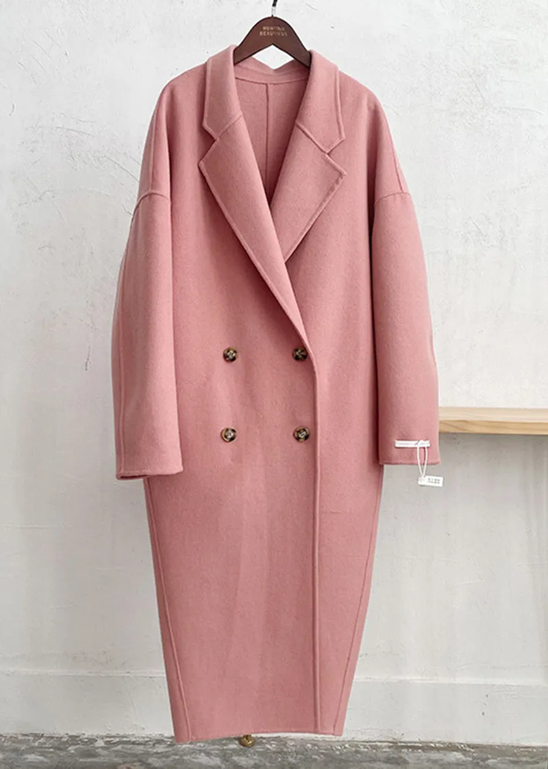 Helena Double Breasted Long Wool Coat