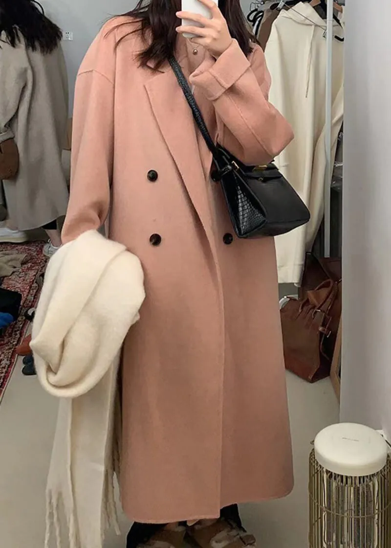 Helena Double Breasted Long Wool Coat