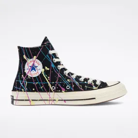 Converse - Archive Paint Splatter Chuck 70 High Top Black/Hyper Magenta 170801C