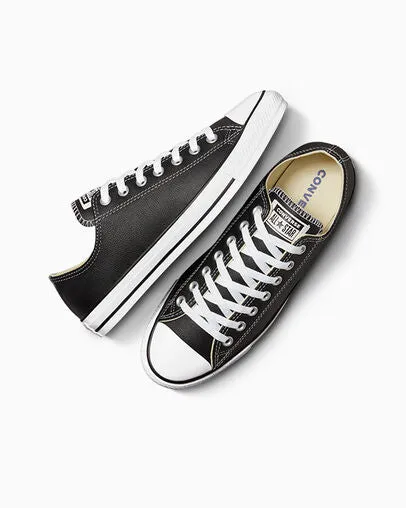 Converse - Chuck Taylor All Star Leather Black Low Top 132174C