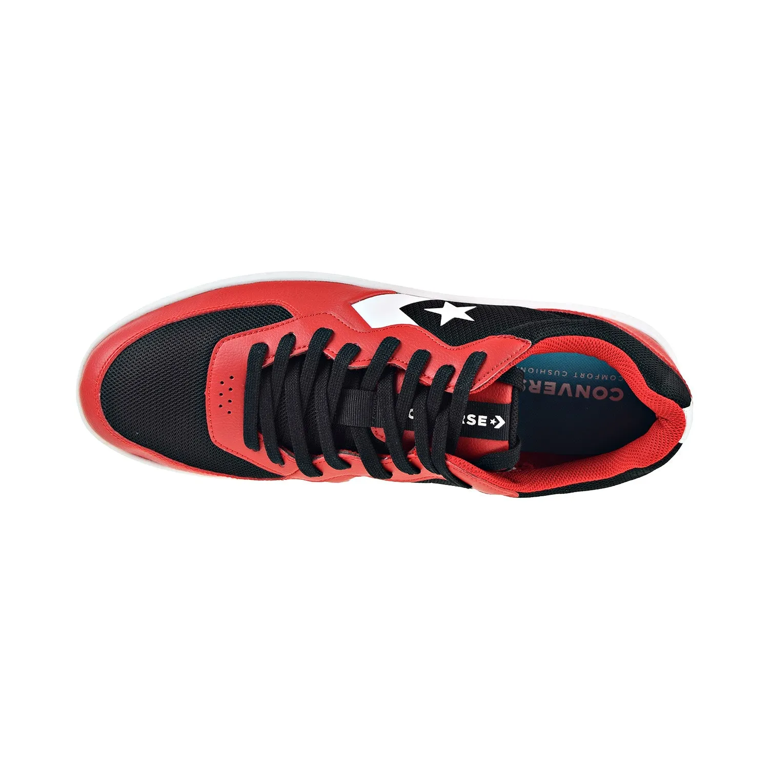 Converse Rival Ox Men's Shoes Black-Enamel Red-White