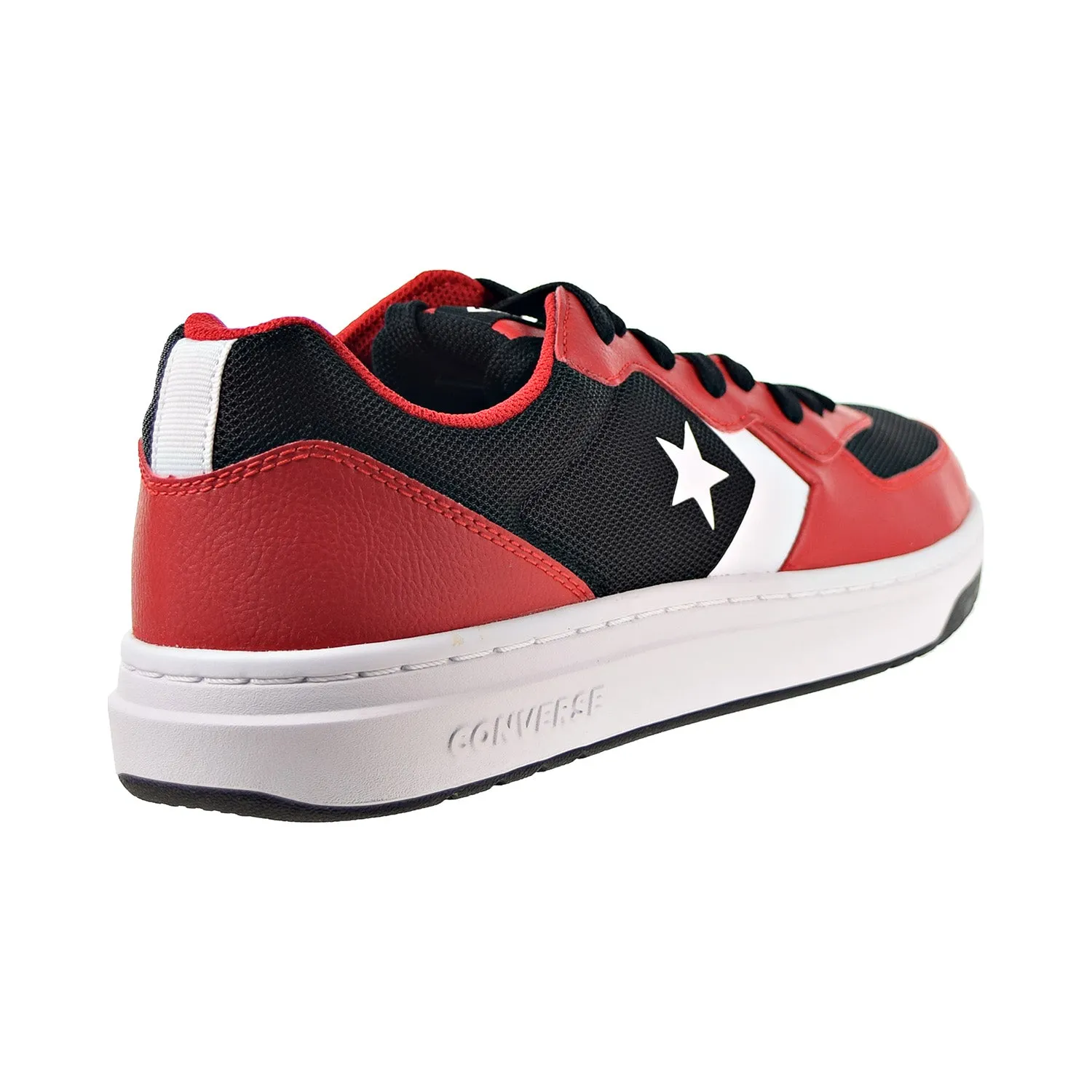 Converse Rival Ox Men's Shoes Black-Enamel Red-White