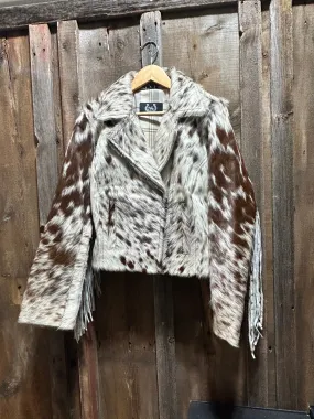 Cowhide Fringe Jacket S