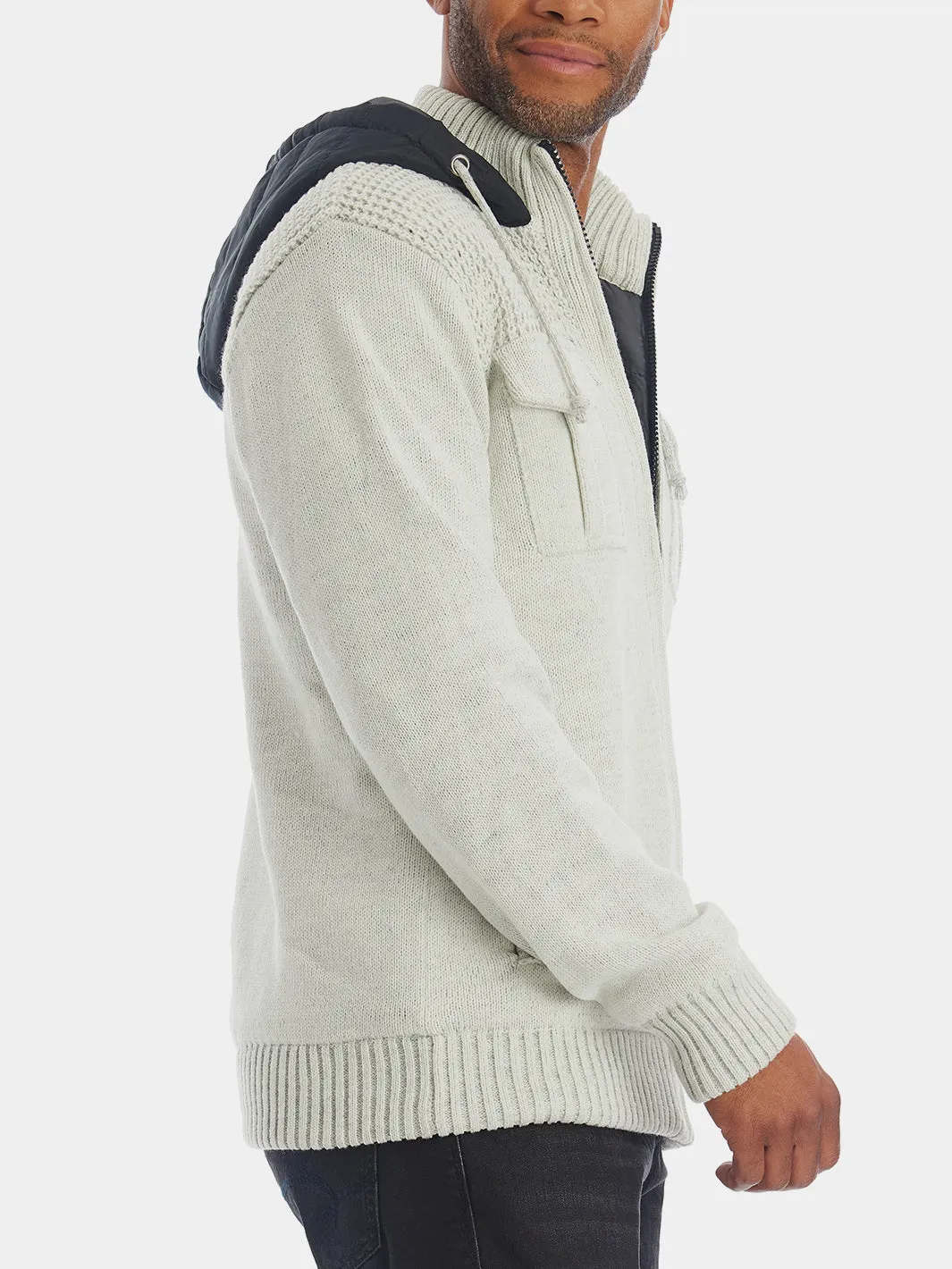 Zip Up Hood Sweater