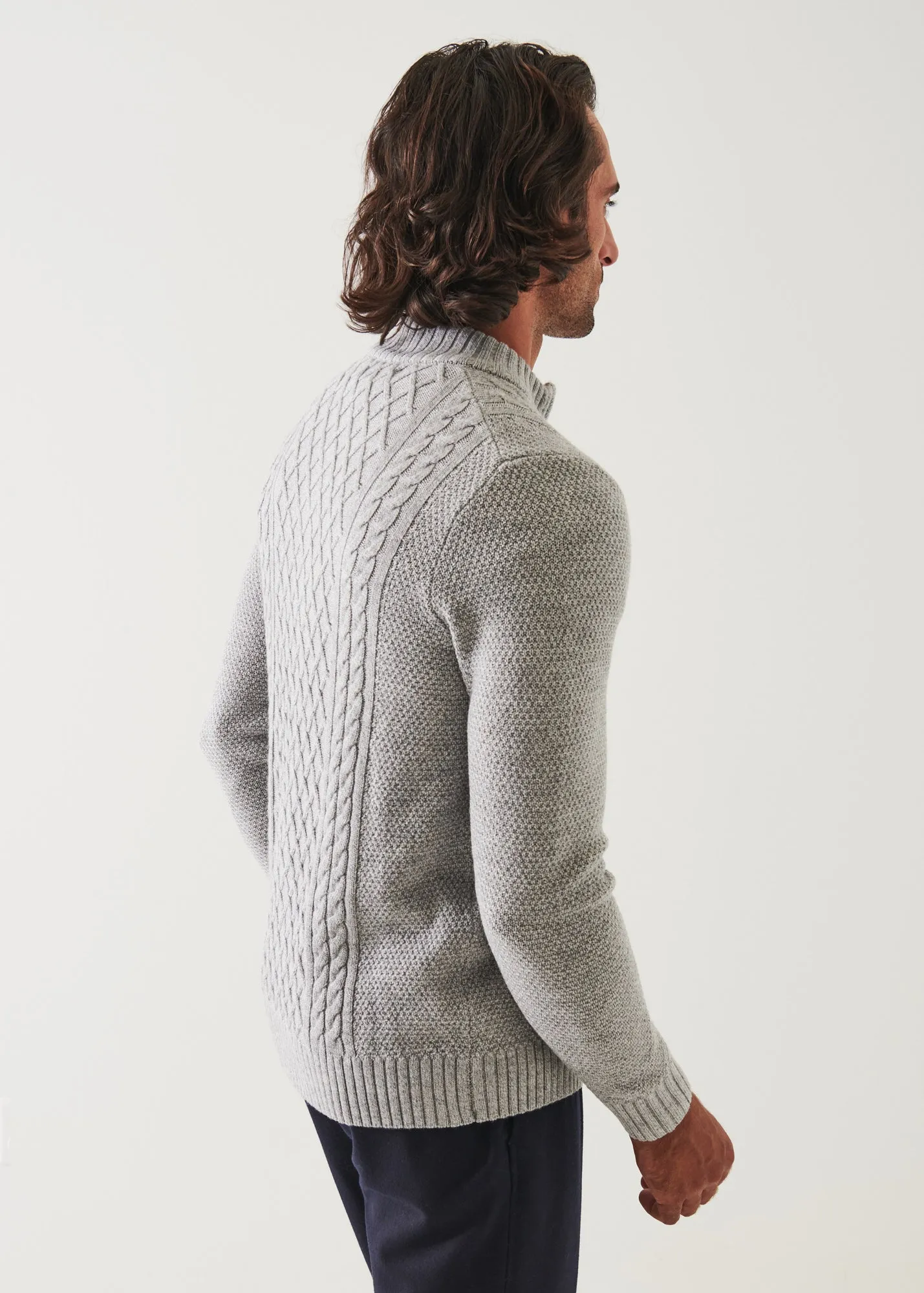 CABLE FULL ZIP CARDIGAN