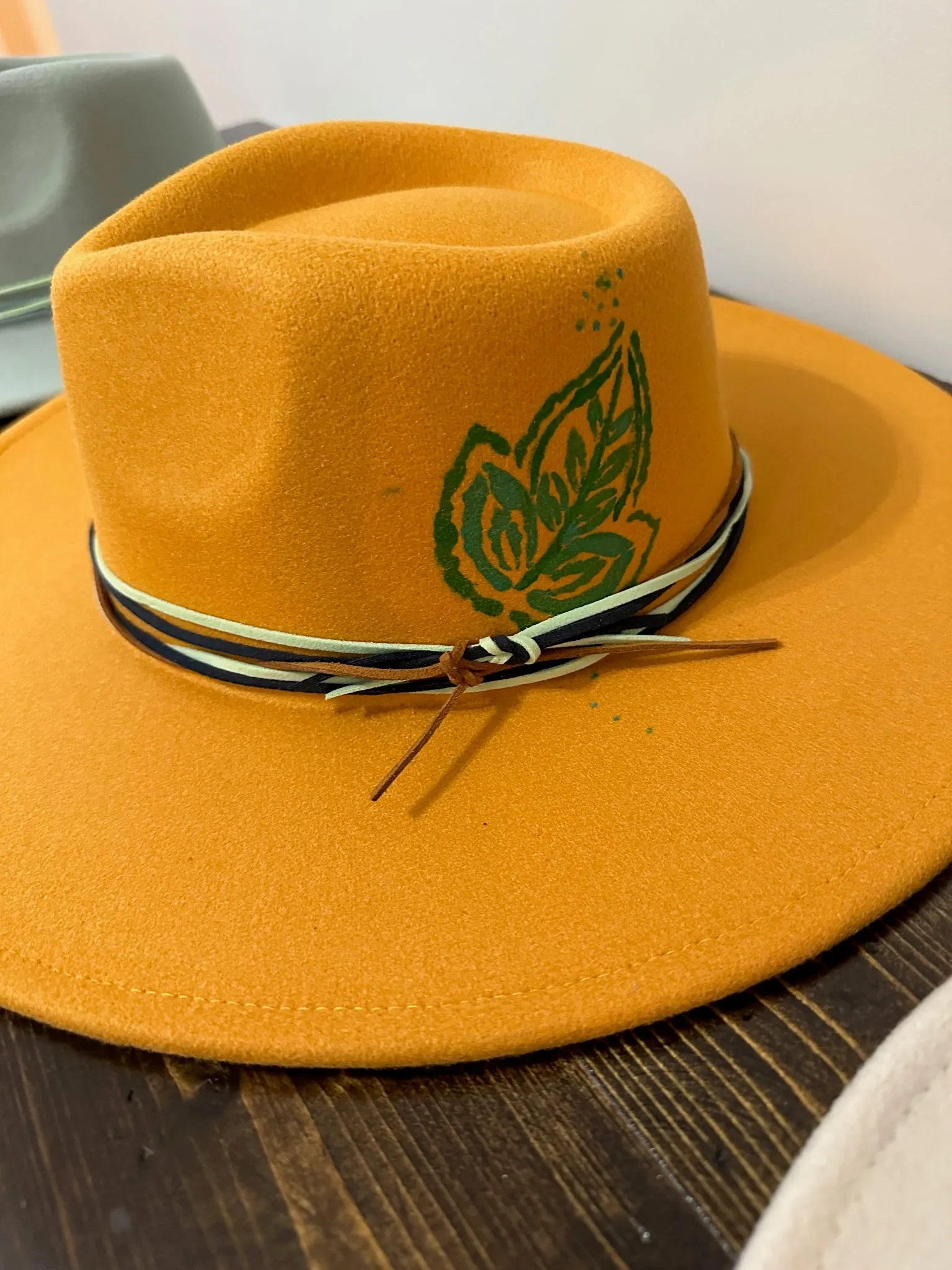 Custom Hat - Mustard Leaf