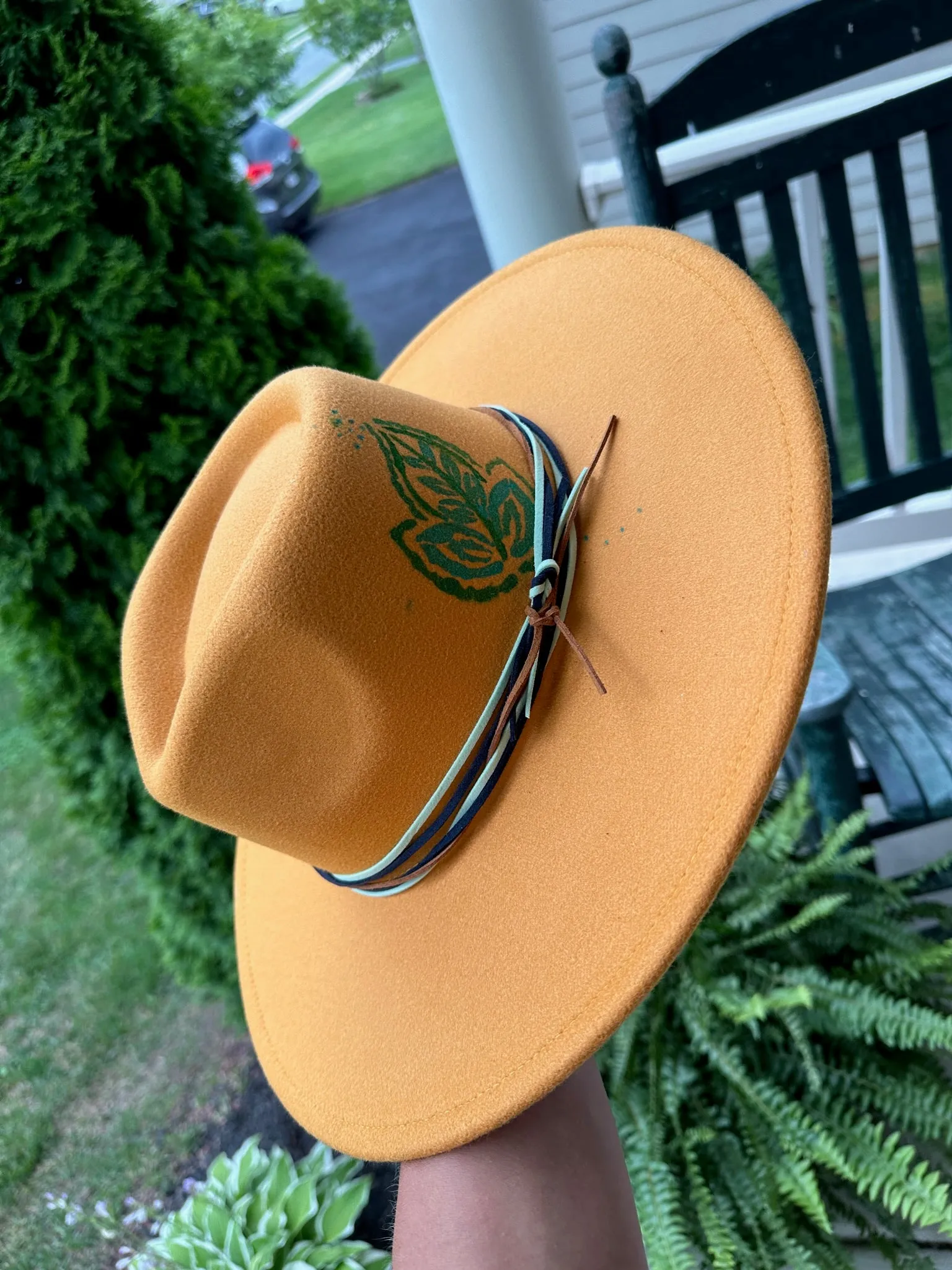 Custom Hat - Mustard Leaf