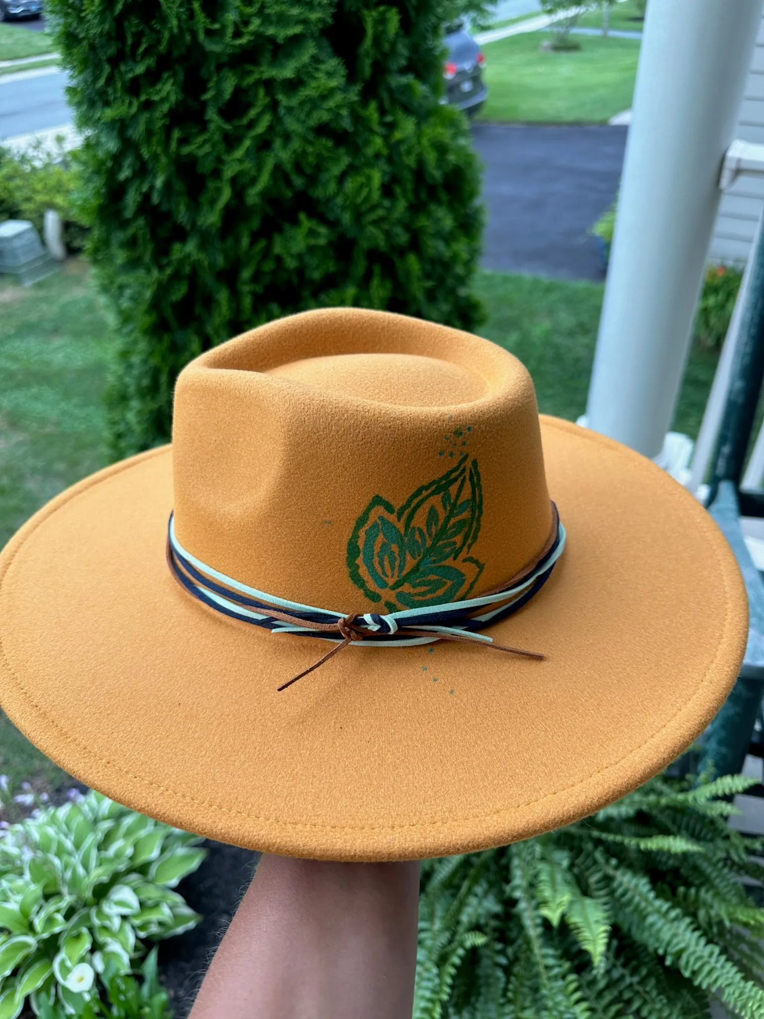 Custom Hat - Mustard Leaf