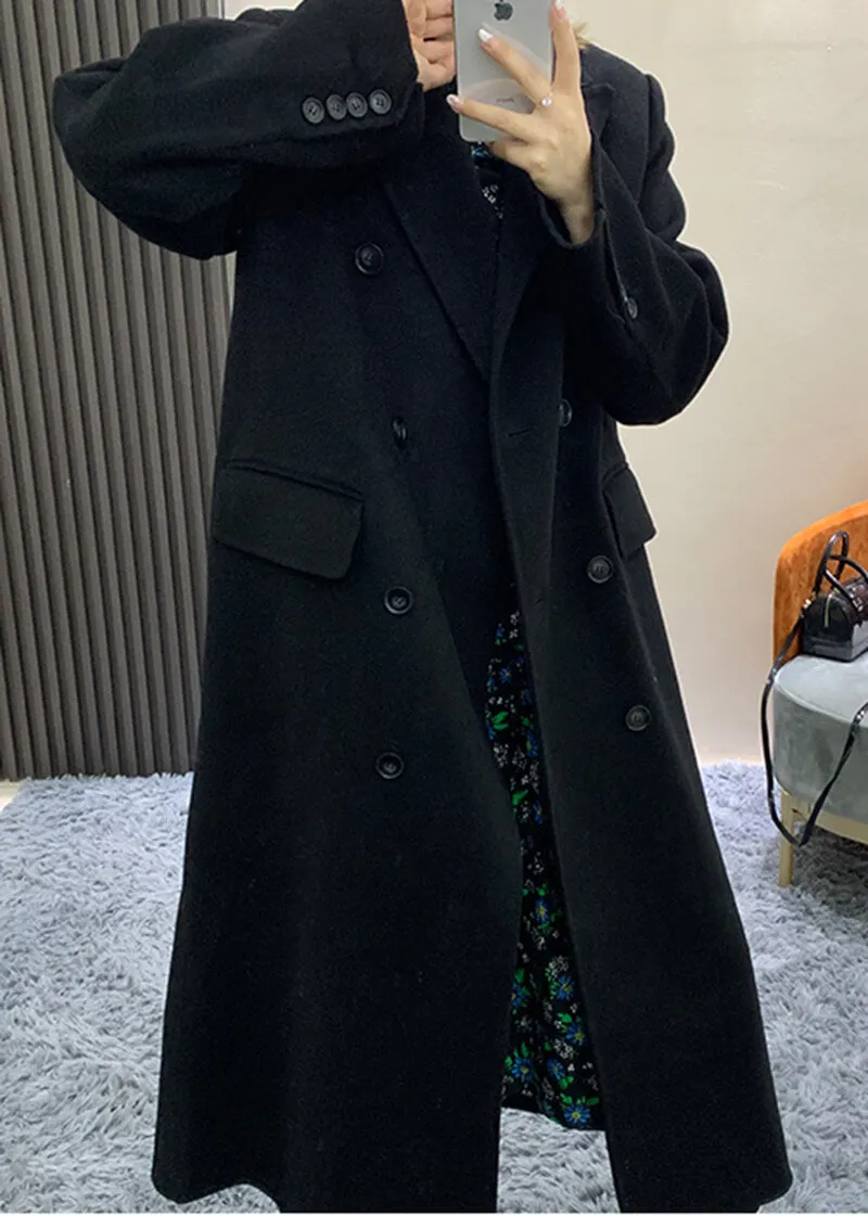 Sassy Double Breasted Wool Longline Coat