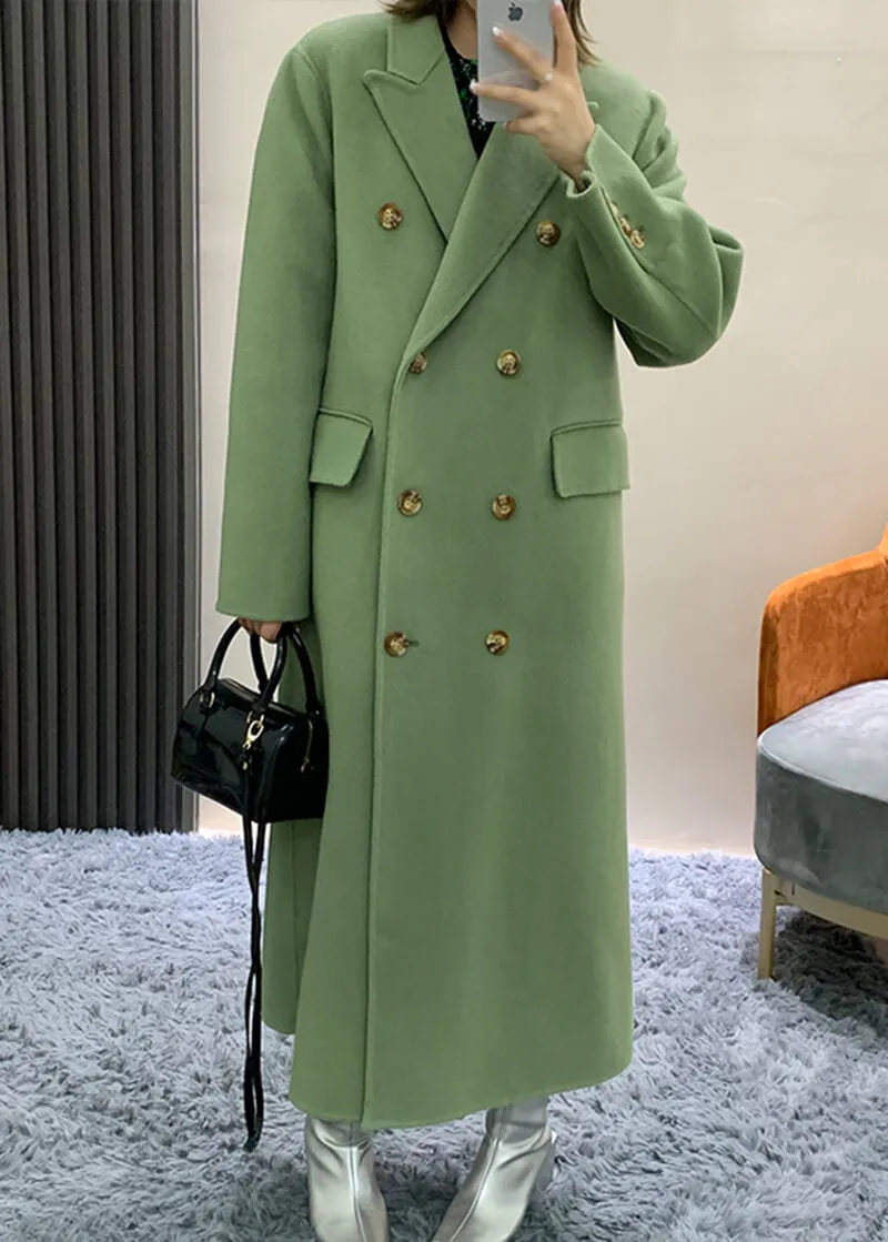 Sassy Double Breasted Wool Longline Coat