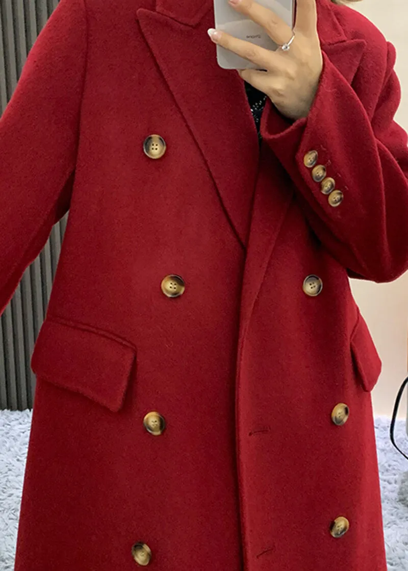 Sassy Double Breasted Wool Longline Coat