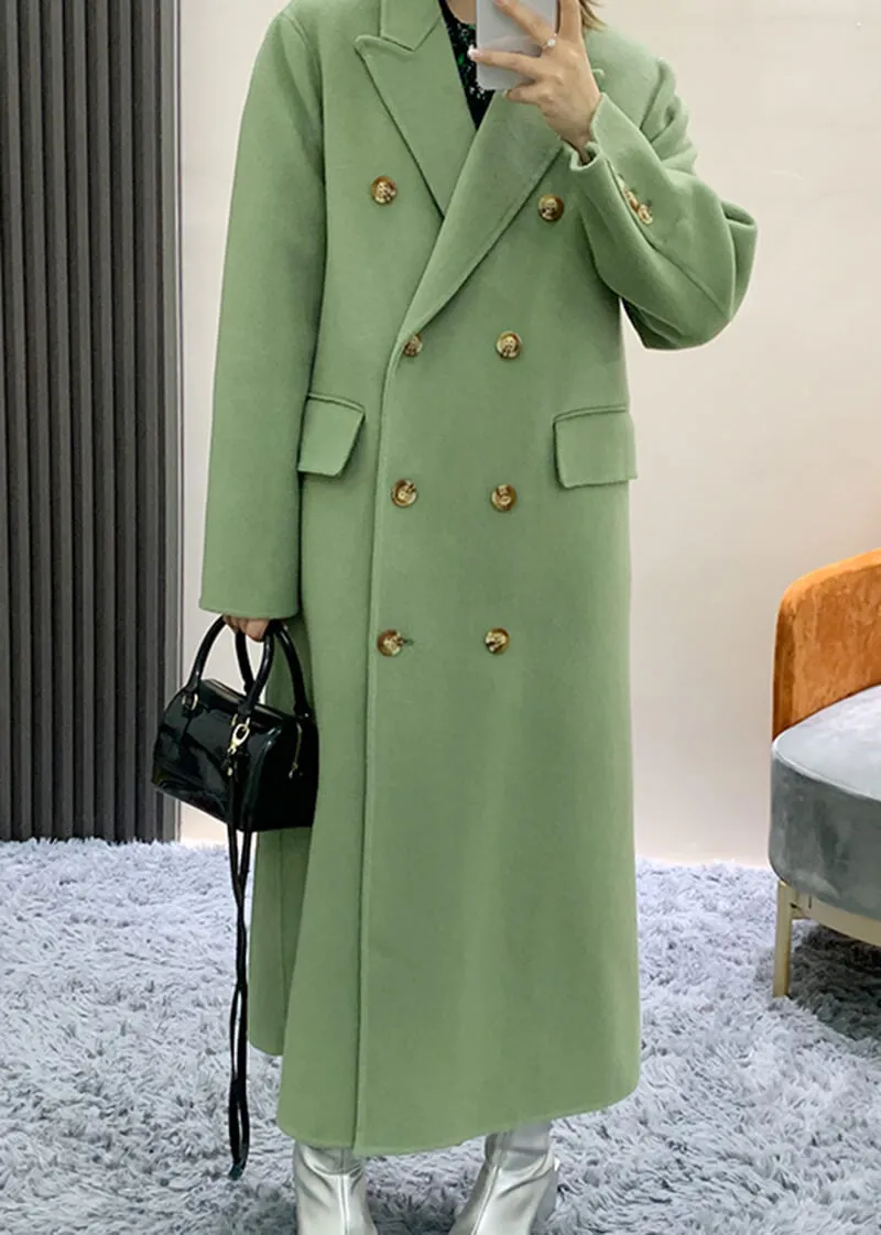 Sassy Double Breasted Wool Longline Coat