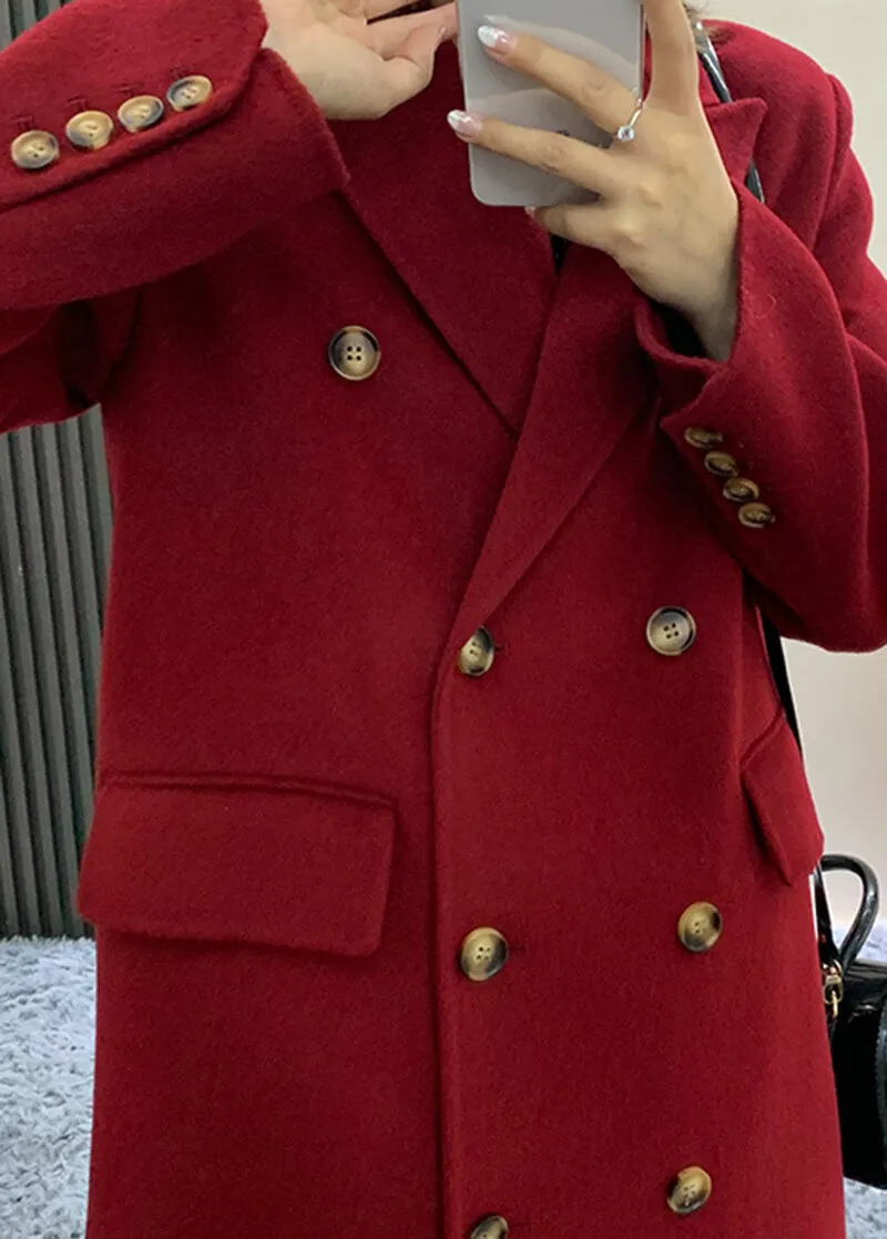 Sassy Double Breasted Wool Longline Coat