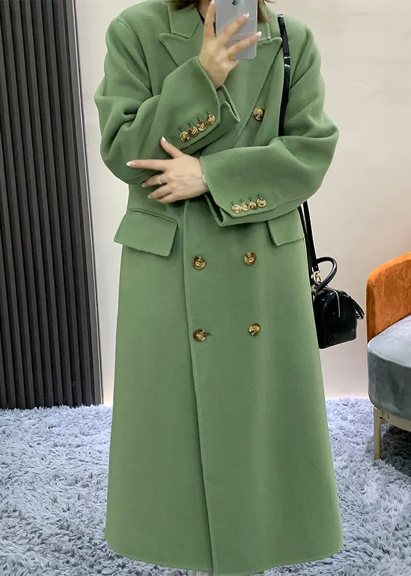 Sassy Double Breasted Wool Longline Coat