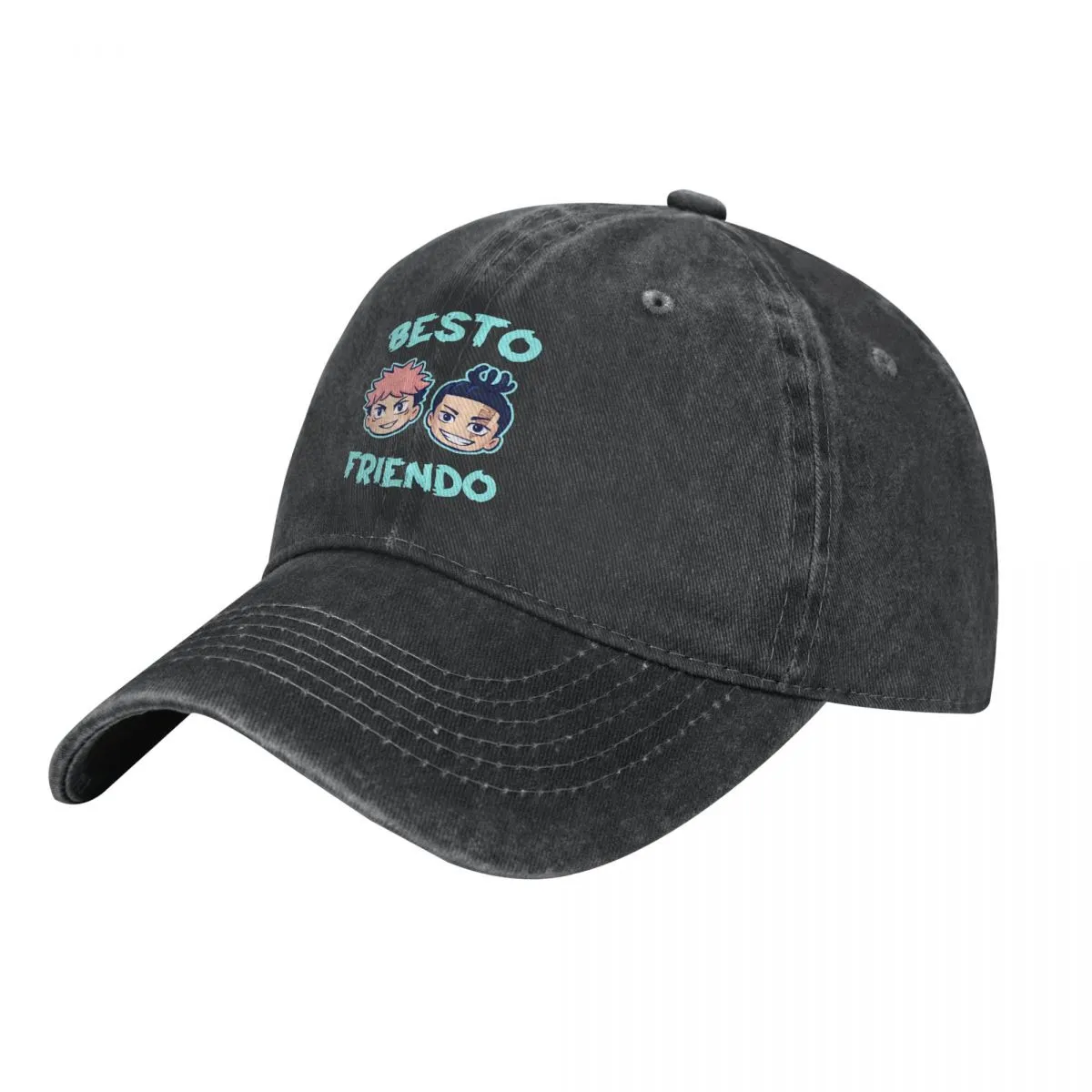 Baseball Caps Vintage  Besto Friendo Yuji Todo Jujutsu Kaisen Distressed Denim Washed Snapback