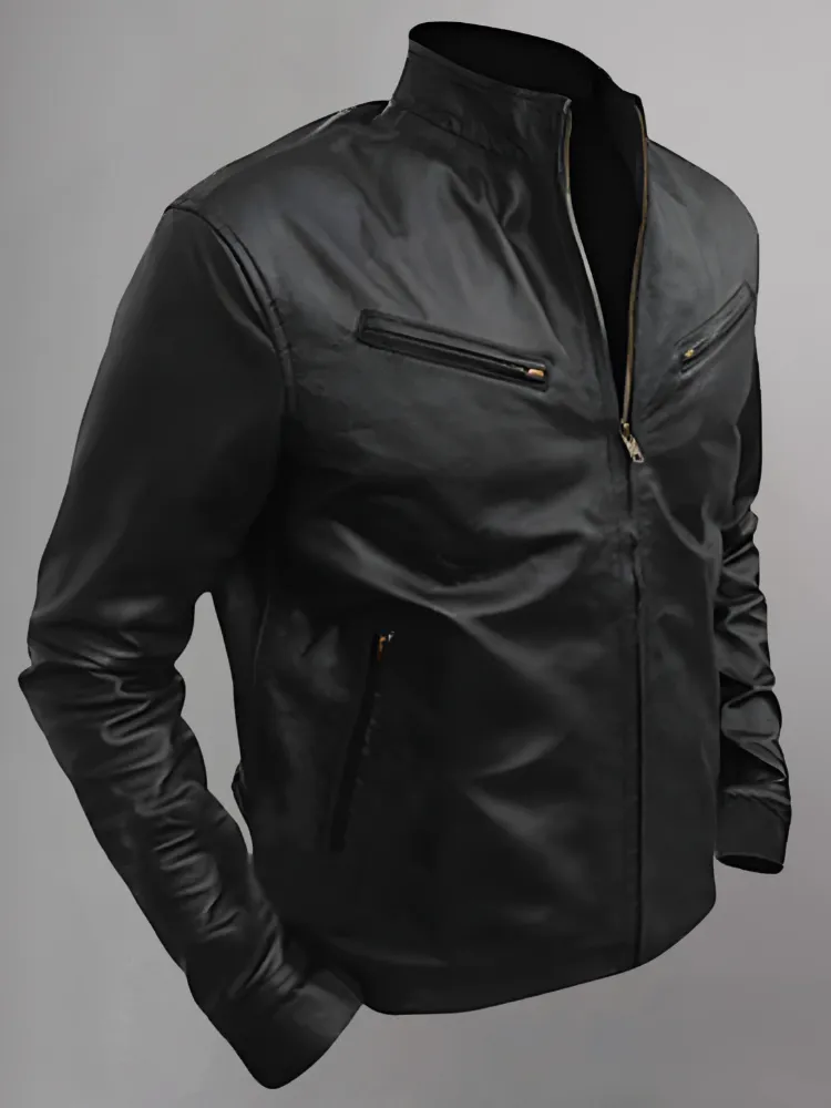 Dominic Toretto Black Leather Jacket