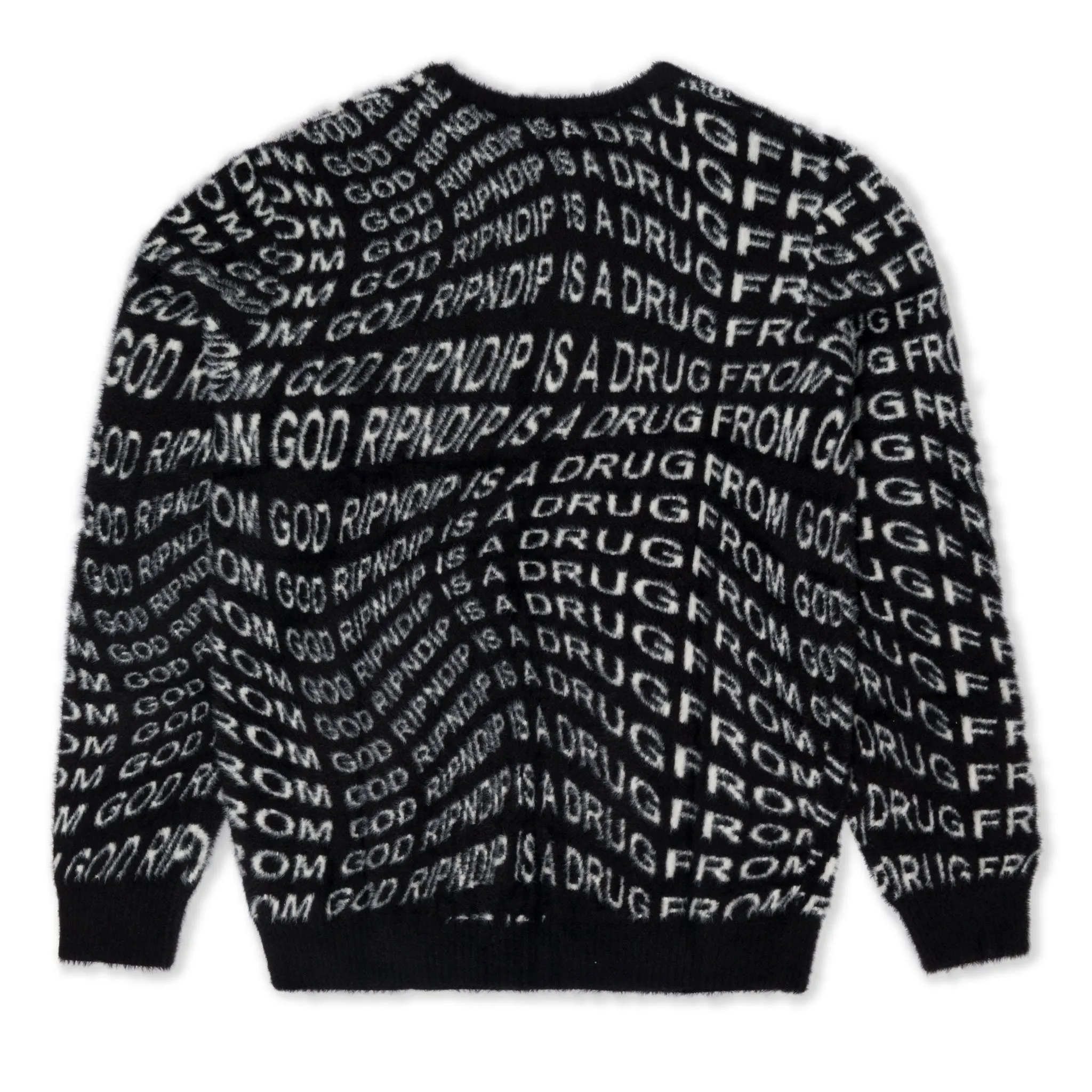 Drug From God Knit Mohair Sweater (Black)