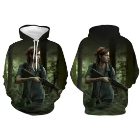 Ellie The Last of Us Cosplay Hoodie 3D Printed Hooded Sweatshirt Men Women Casual Streetwear Pullover