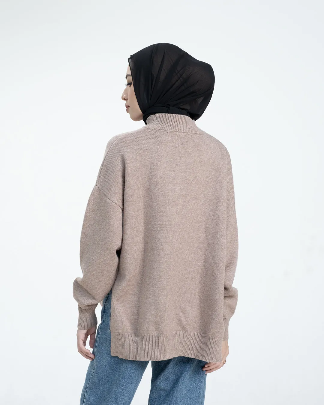 Esmee Sweater - Mocca - Sweater Atasan Knitwear Wanita - KW1720580