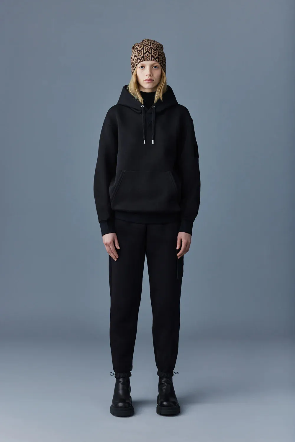 MACKAGE KRYS-R Hoodie With Velvet Embroidery