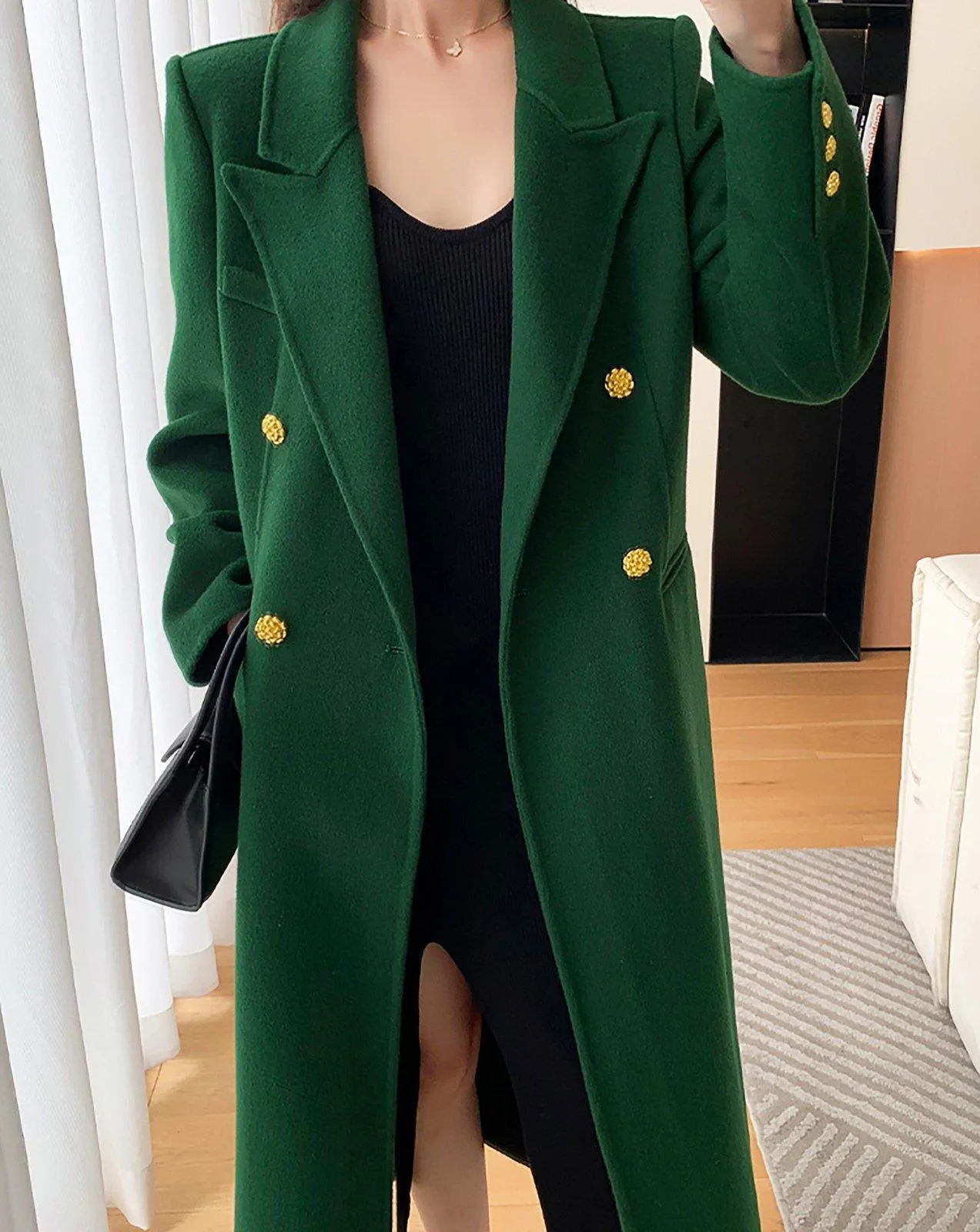 Ella Double Face Wool Long Coat