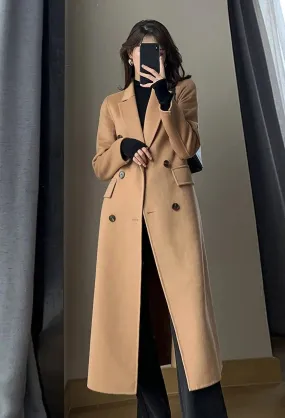 Felicia Double Face Wool Blend Fitted Coat