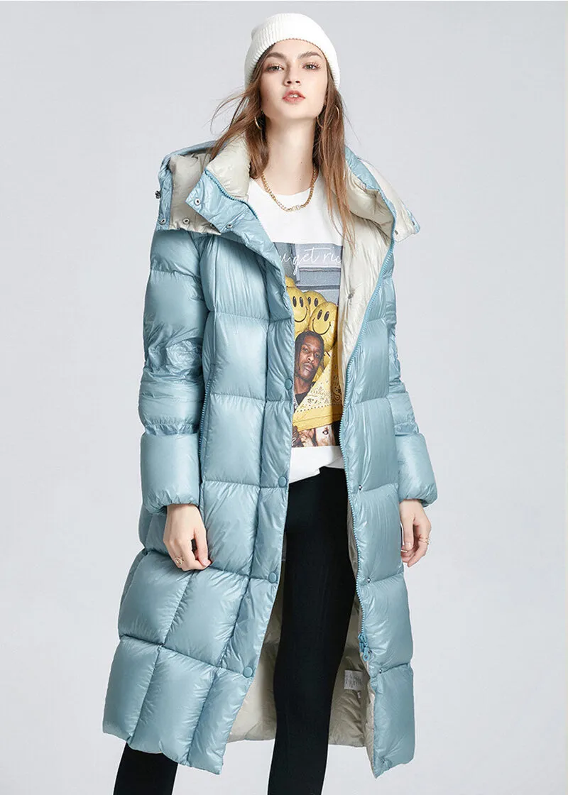 Lydia Hooded Down Puffer Longline Coat