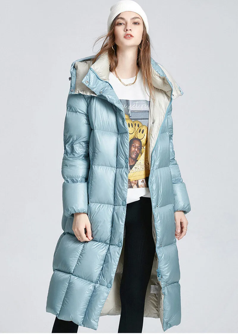 Lydia Hooded Down Puffer Longline Coat