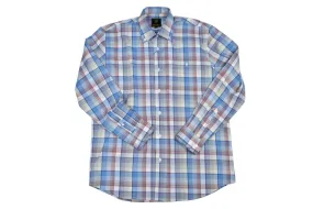 'F/X Fusion' Men's Traditional Harry Plaid -  Blue/Red