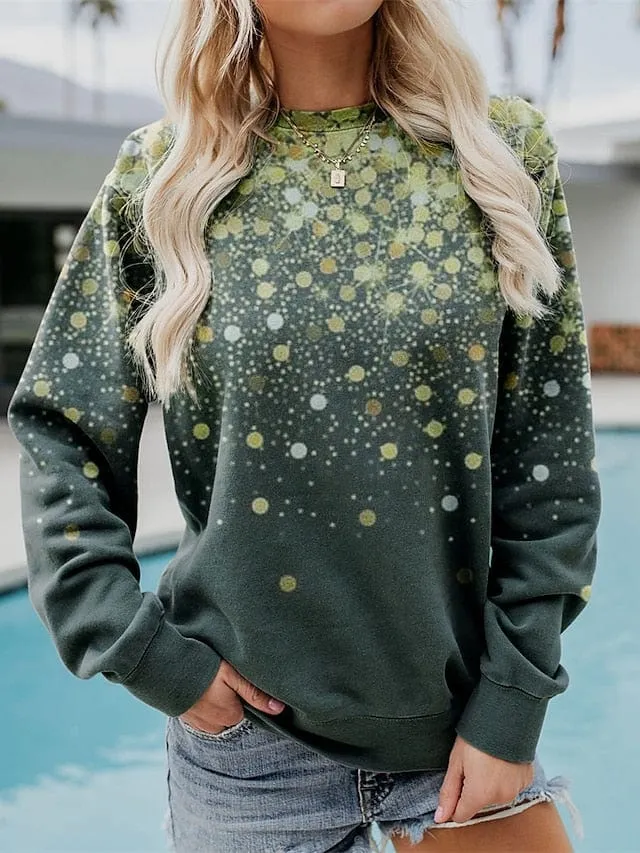 Cozy Plus Size Geometric Abstract Hoodie Sweatshirt