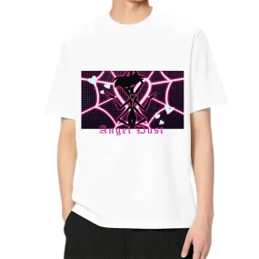 Hazbin Hotel Angel Dust Cosplay T-shirt Summer Men Women Short Sleeve Shirt