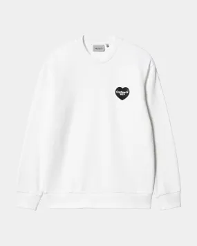 Heart Bandana Sweatshirt | White / Black