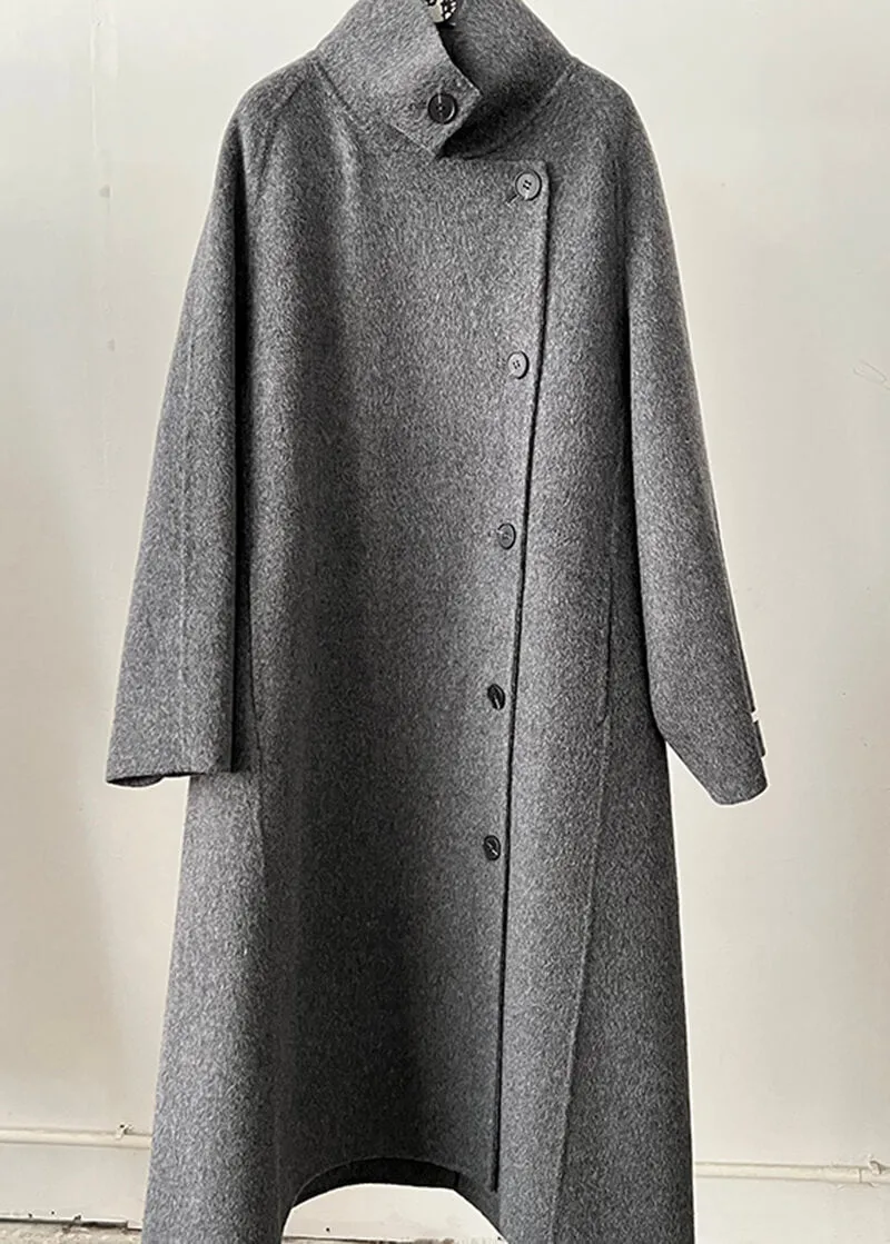 Double Face Wool & Cashmere Blend Belted Long Coat