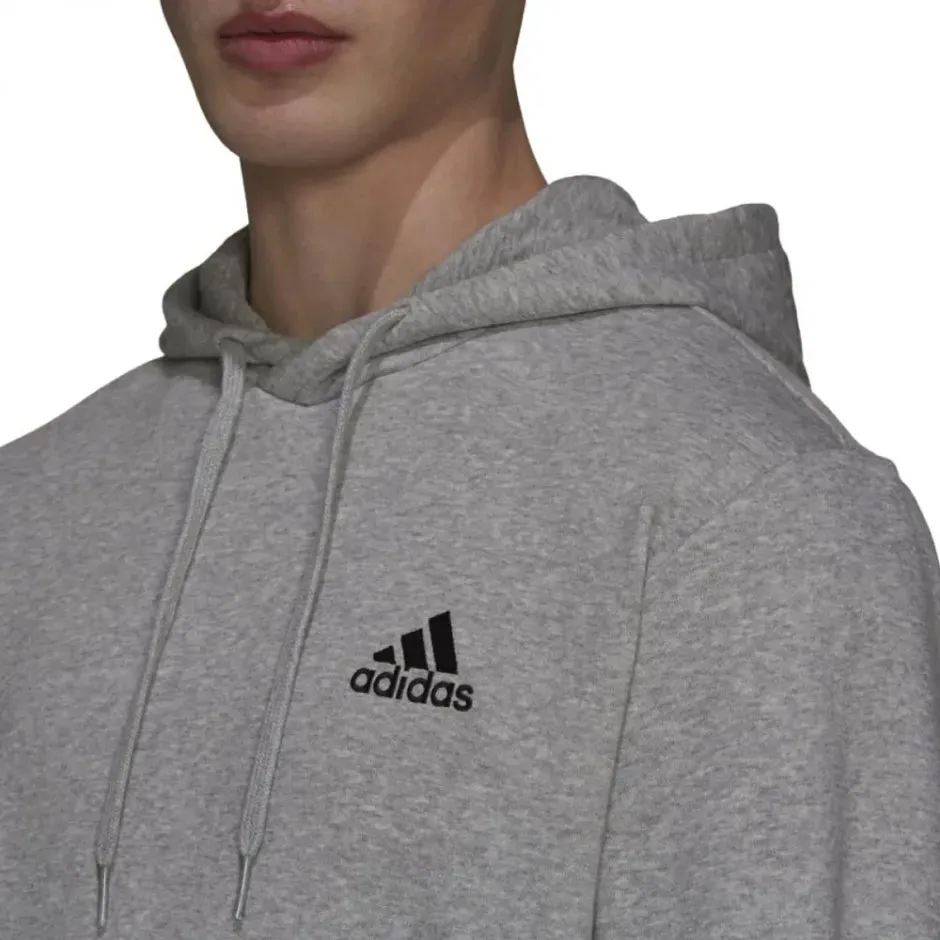 ADIDAS MEN'S FEELCOZY GREY HOODIE