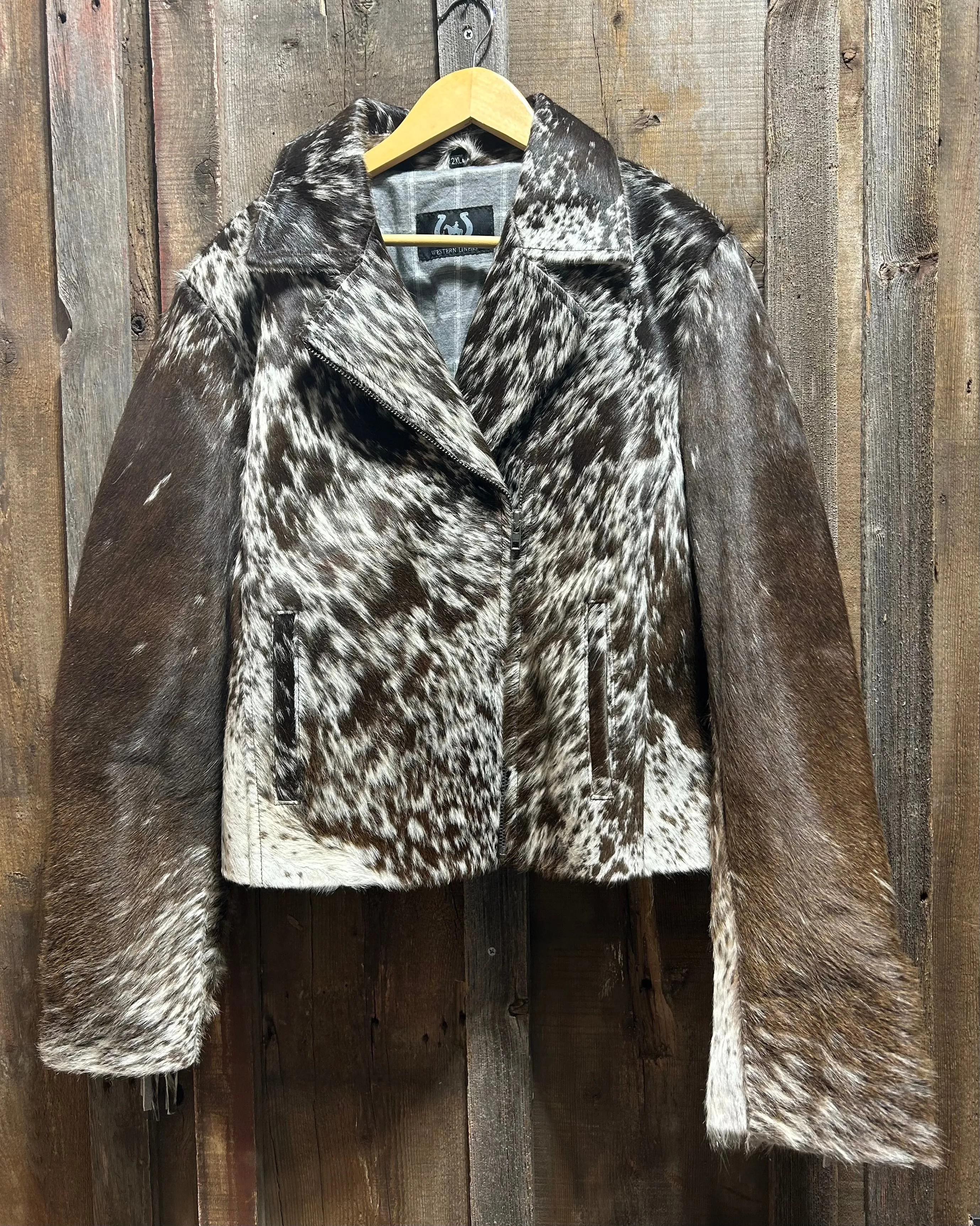 Cowhide Fringe Jacket 2XL