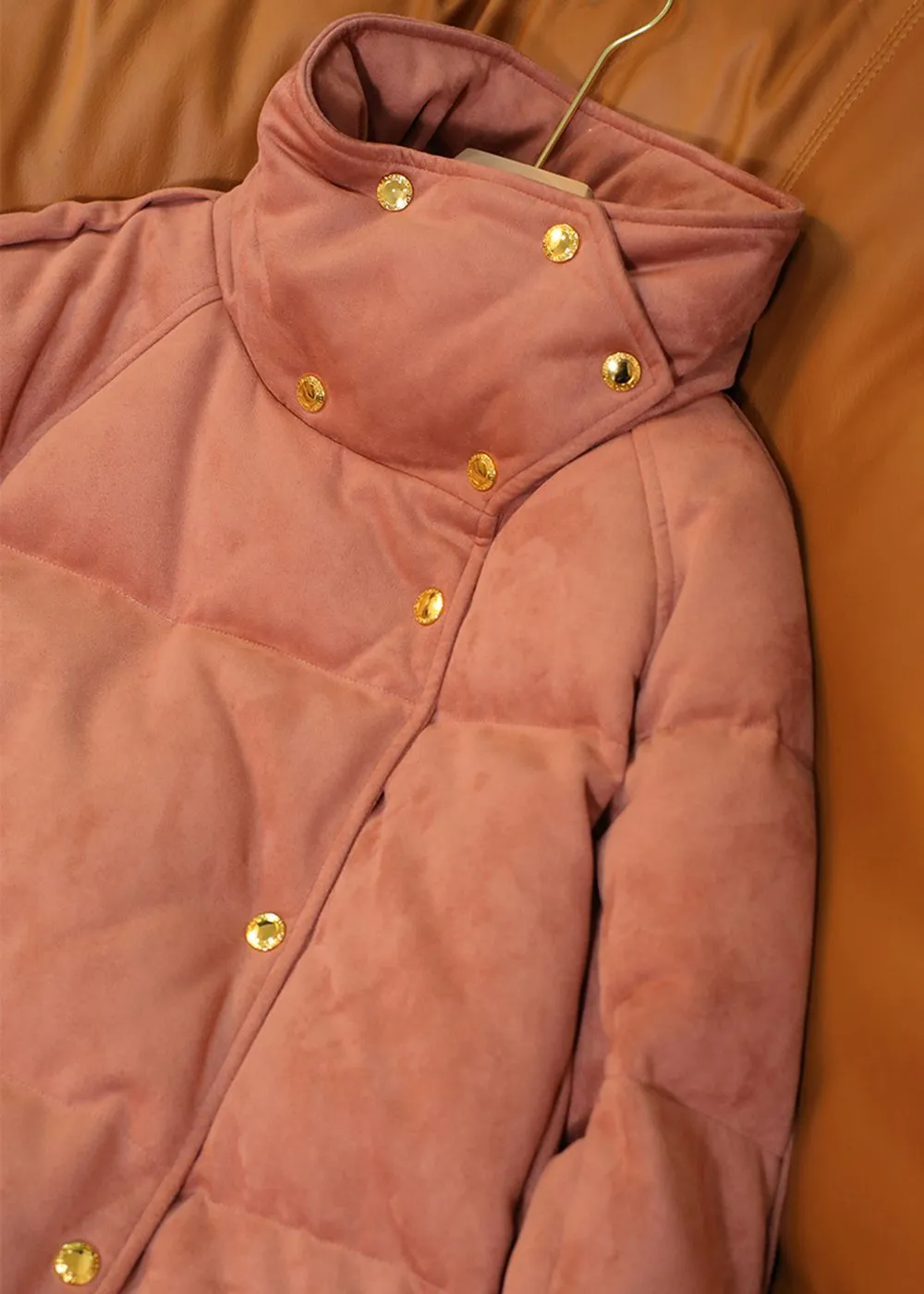 Talia Pink Long Down Puffer Coat