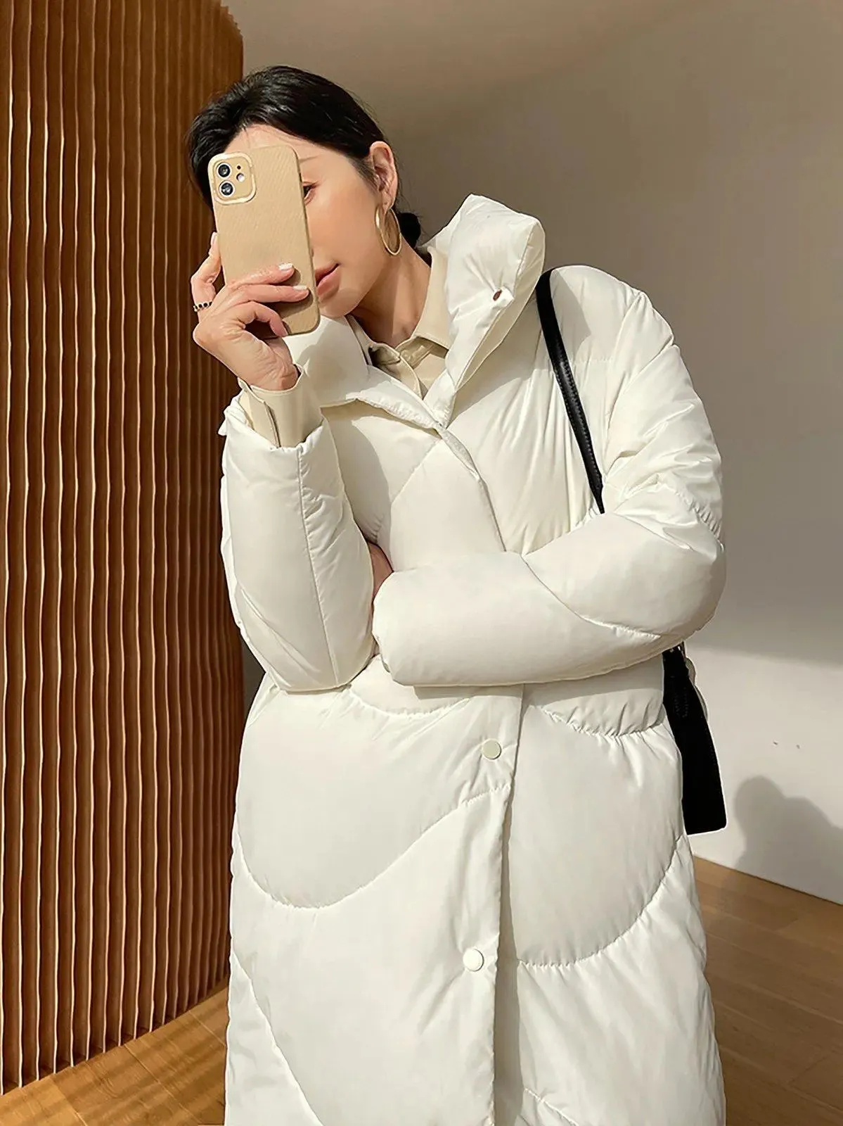 Women White Long Down Coat,White long Down Jacket,Warm Puffy Coat,Quilted Down Puffer Coat,Warm Winter Coat,Down Coat Women,Long Down Puffer